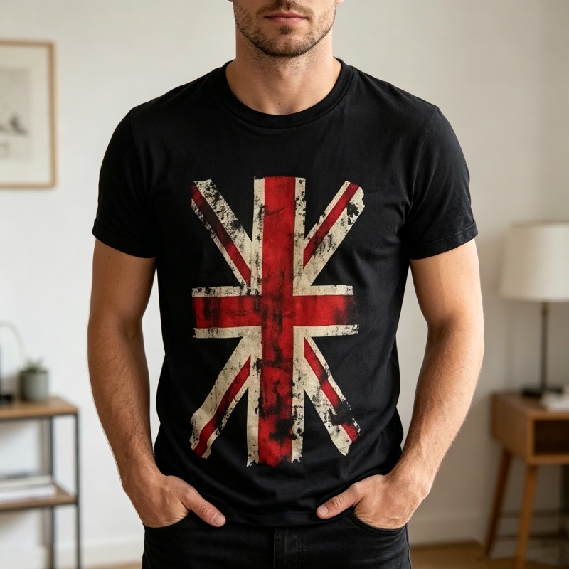 Vintage Fashion Uk - Футболка с графическим принтом Union Jack,