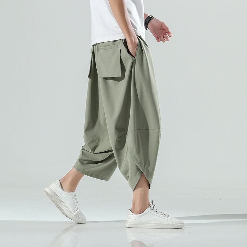 Retro Track Pant - Летние мужские брюки-шаровары в китайском стиле