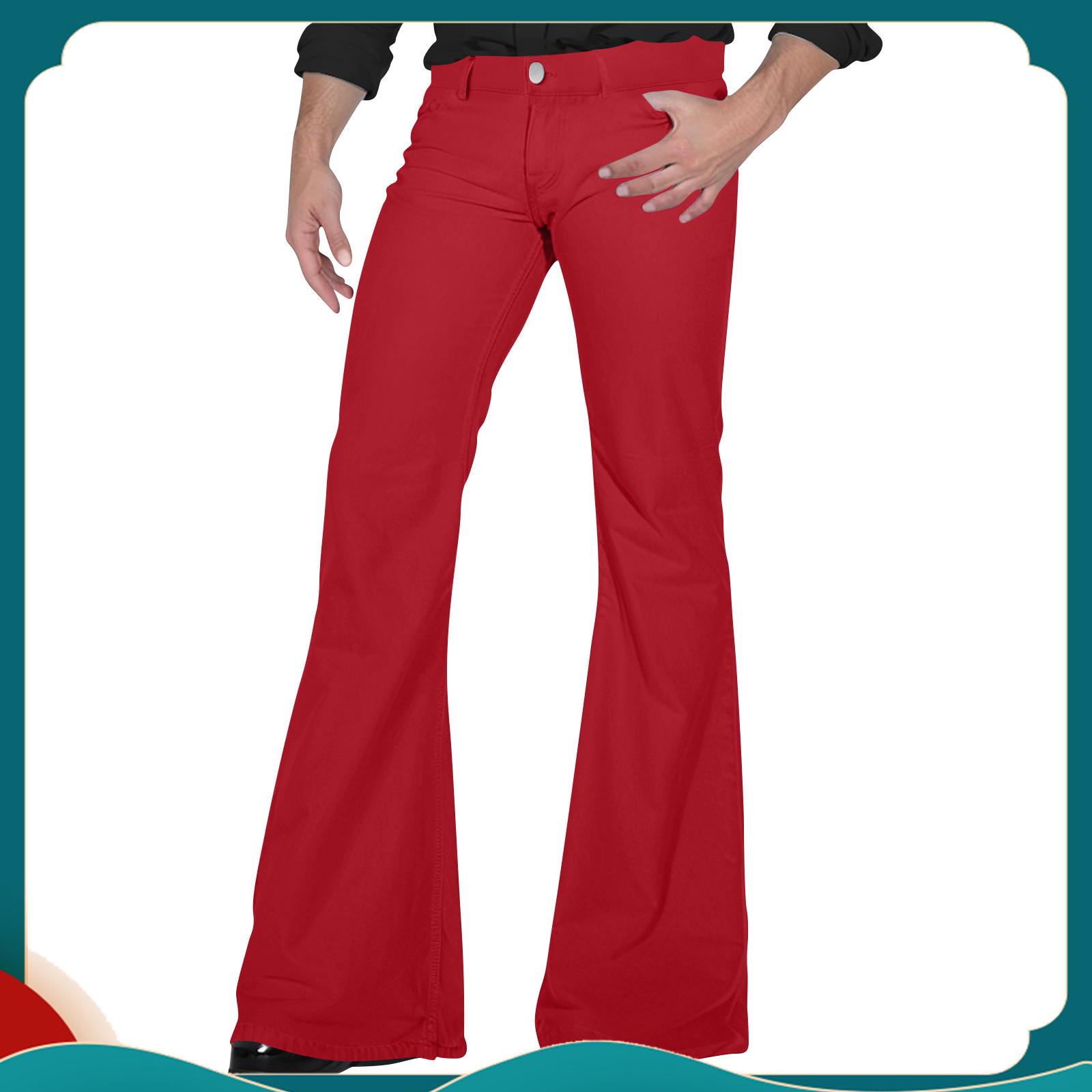 Retro Track Pant - Мужские расклешенные брюки в стиле ретро,