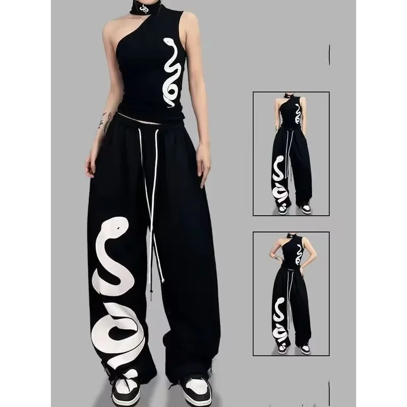 Retro Track Pant - Ретро-спортивные брюки Y2K с широкими штанинами