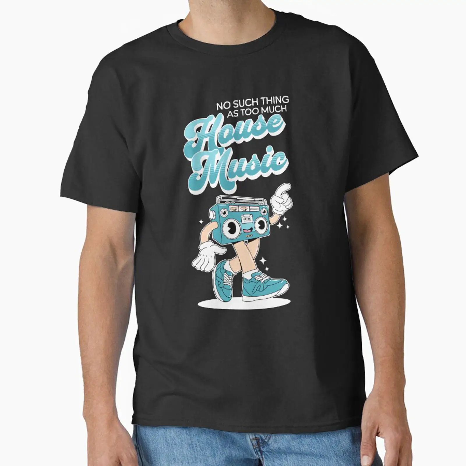 Vintage Fashion Houses - HOUSE MUSIC Never Too Much Бело-голубая