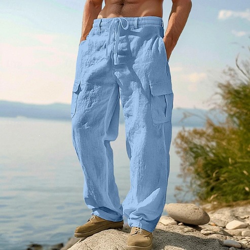 Retro Track Pant - Мужские широкие брюки в этническом стиле